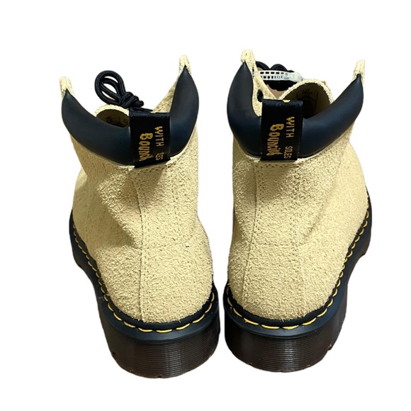 Dr Martens 939 Ben Suede Lace Up Boots Hazy Yellow Men SZ 10 Women 11 NEW! - Picture 4 of 8